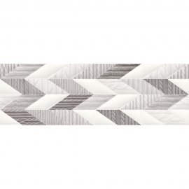 Płytka ścienna inserto FRENCH BRAID white mat wool 29x89 #478 gat. I