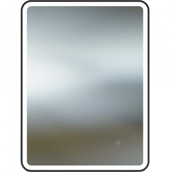 Lustro prostokątne LED NEBULA 60x80 z włącznikiem dotykowym z ramą czarną