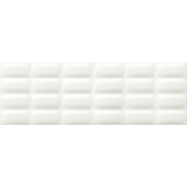 Płytka ścienna WHITE MAGIC structure glossy pillow 25x75 gat. I