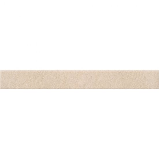 Gres zdobiony cokół DRY RIVER cream mat 7,2x59,4 gat. I