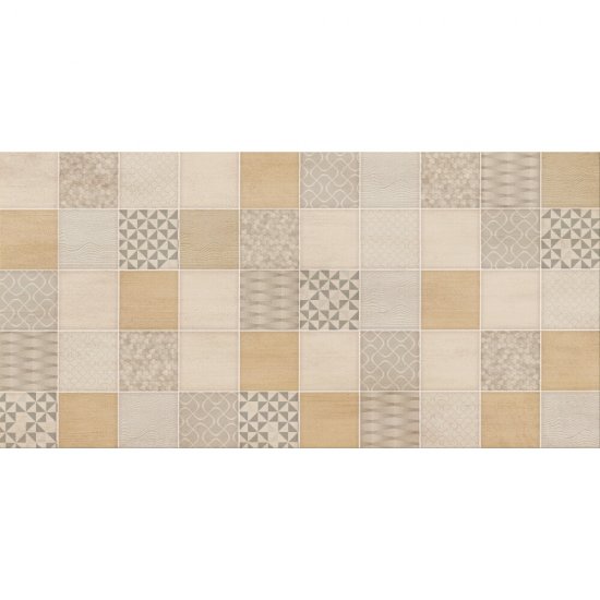 Płytka ścienna URCA beige patchwork glossy 29,7x60 gat. I