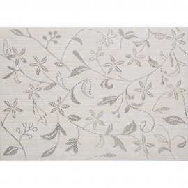 Płytka ścienna inserto TANAKA cream flower mat 25x35 gat. I