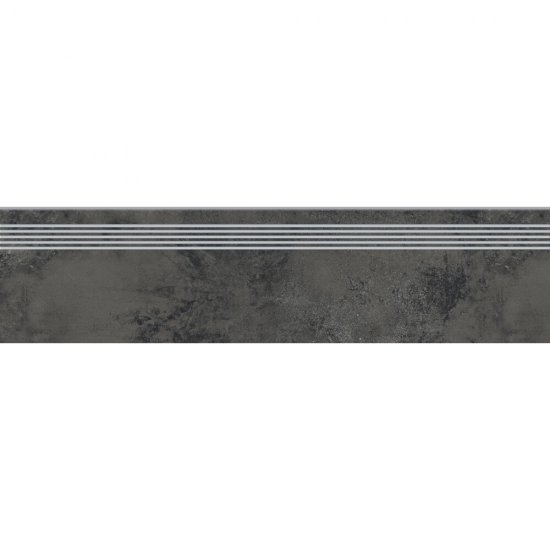 Gres szkliwiony stopnica QUENOS graphite mat 29,8x119,8 gat. I