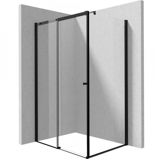 DEANTE Kabina prysznicowa prostokątna KERRIA PLUS 120x80 cm nero KKNNP12S08