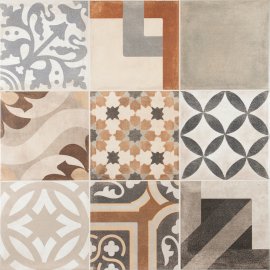Gres szkliwiony hiszpański Geotiles VINTAGE MIX mat 60,8x60,8 gat. I