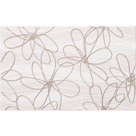 Płytka ścienna inserto FELINA white flower glossy 25x40 gat. I