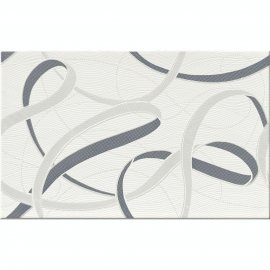 Płytka ścienna inserto ALVA grey glossy 25x40 gat. I