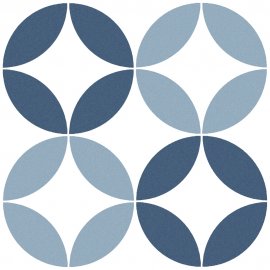 Gres szkliwiony hiszpański Geotiles BORA BLUE mat 22,3x22,3 gat. I