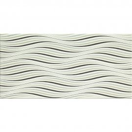 Płytka ścienna inserto MARIS white wave glossy 29,7x60 gat. I