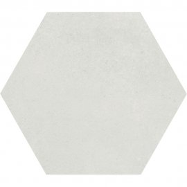 Gres szkliwiony hiszpański Geotiles GROUNDHEX PERLA mat 25,8x29 gat. I