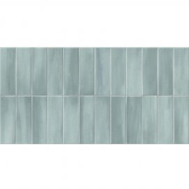 Gres szkliwiony hiszpański Gayafores DECO ALLURE GREEN błyszczący 32x62,5 gat. I