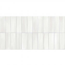 Gres szkliwiony hiszpański Gayafores DECO ALLURE WHITE błyszczący 32x62,5 gat. I