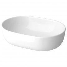 Umywalka nablatowa GARDA 50 owalna ceramiczna K116-163