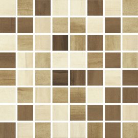 Płytka ścienna mozaika MOSA cream-brown mix mat 25x25 gat. I