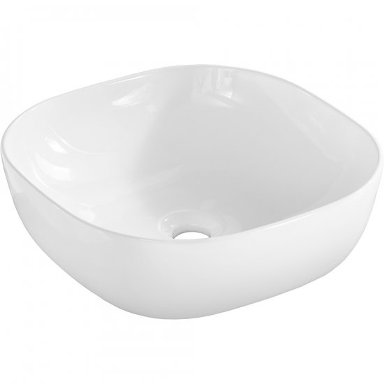 COMAD Umywalka nablatowa SMILE WHITE 42 ceramiczna