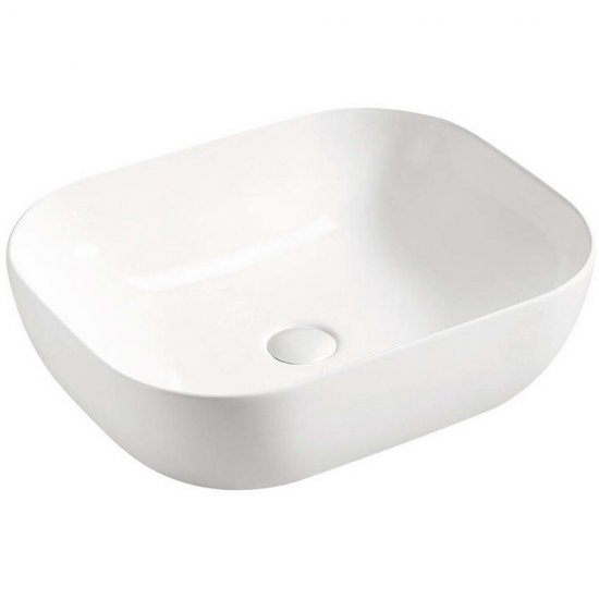 COMAD Umywalka nablatowa SMILE WHITE 50 ceramiczna