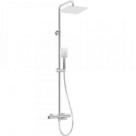 DEANTE Deszczownica THERM chrom z baterią wannową termostatyczną NAC_01HT