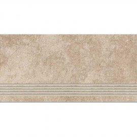 Gres szkliwiony stopnica MORENCI beige structure mat 29,8x59,8 gat. I*