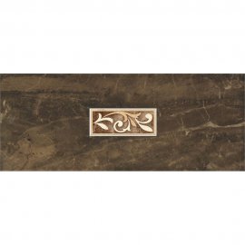 Płytka ścienna inserto SENSA brown classic glossy 20x50 gat. I