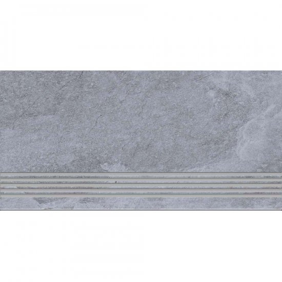 Gres szkliwiony stopnica BELIZE light grey mat 29,8x59,8 gat. I