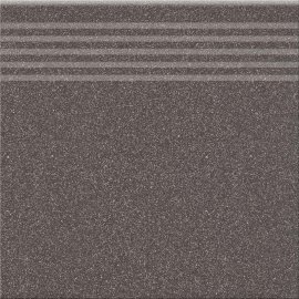 Gres techniczny stopnica ETNA graphite/black mat 30x30 gat. I
