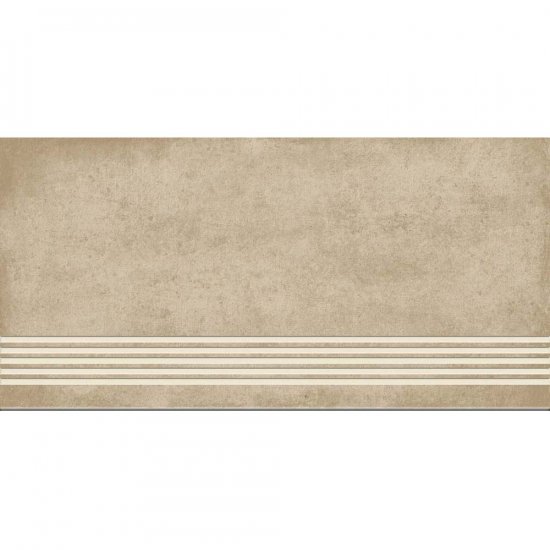 Gres szkliwiony stopnica SHADOW LINE beige mat 29,8x59,8 gat. I