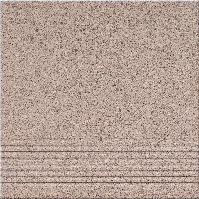 Gres techniczny stopnica ESPINO brown mat 29,7x29,7 gat. II