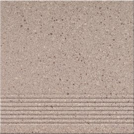 Gres techniczny stopnica ESPINO brown mat 29,7x29,7 gat. II