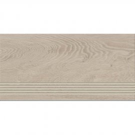 Gres szkliwiony stopnica INFINITY WOOD grey mat 29,8x59,8 gat. I