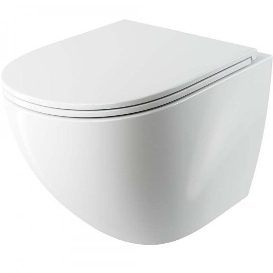 OMNIRES Miska WC podwieszana OTTAWA COMFORT z deską wolnoopadającą 54x37 cm OTTAWACMWBP