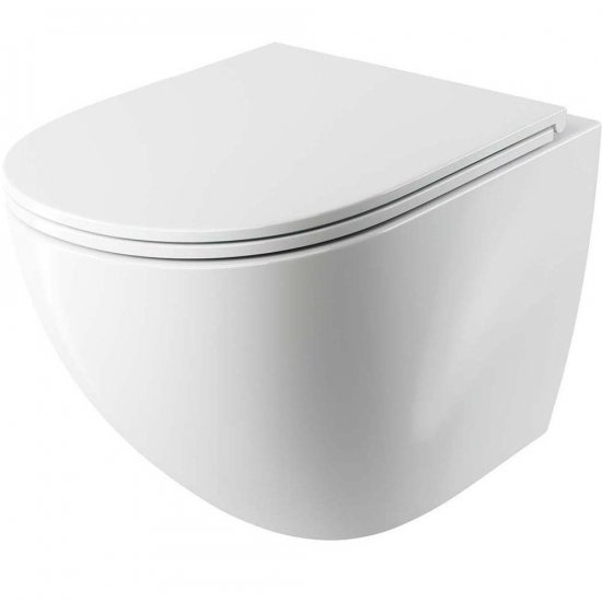 OMNIRES Miska WC podwieszana OTTAWA SILENT POWER z deską wolnoopadającą 54x37 cm OTTAWACSPMWBP