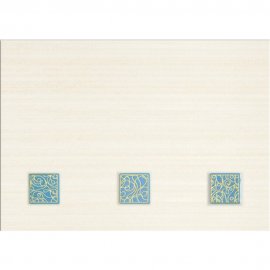 Płytka ścienna inserto ELISA blue geo glossy 25x35 gat. I