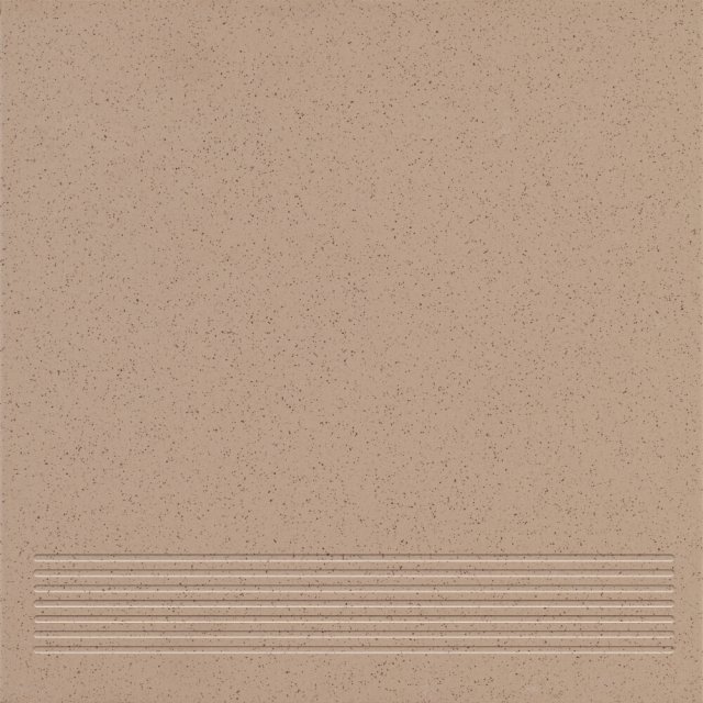 Gres techniczny stopnica KRONOS dark beige mat 30x30 gat. II