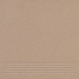 Gres techniczny stopnica KRONOS dark beige mat 30x30 gat. II