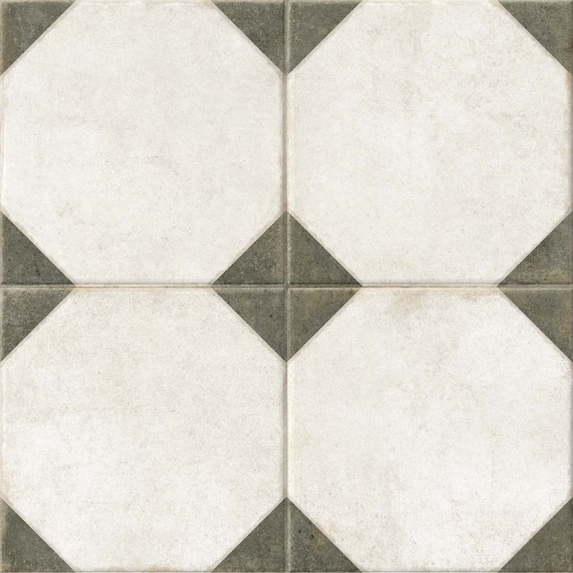Gres szkliwiony VESSO patchwork green mat 42x42 gat. II