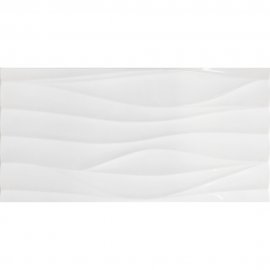 Płytka ścienna MODERN STYLE white wave structure glossy 29,8x59,8 gat. I