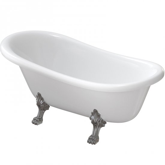 OMNIRES Wanna wolnostojąca ATENA COMFORT M+ 157x77 biały połysk ATENA157BP