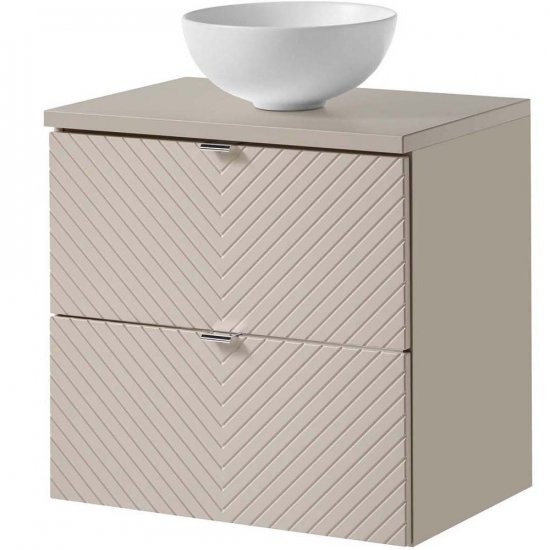 COMAD Zestaw mebli VIVA CASHMERE szafka z blatem CASHMERE 60 cm, umywalka DOMI