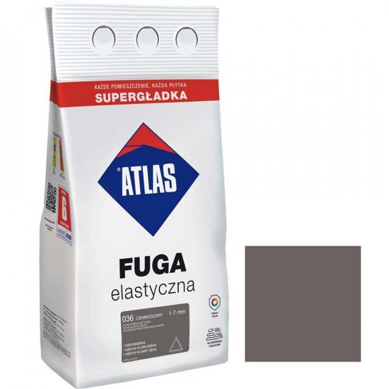 Fuga elastyczna Atlas 036 ciemnoszary 5 kg