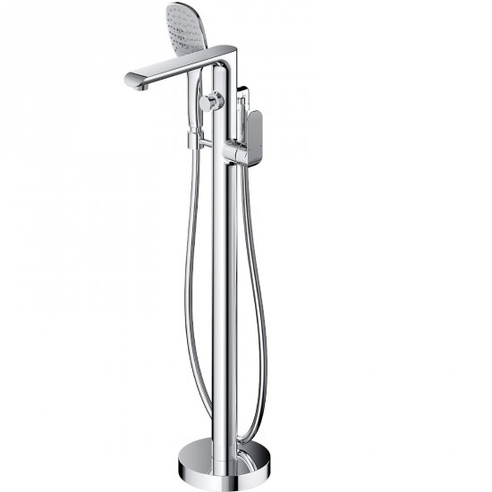 OMNIRES Bateria wannowa wolnostojąca SACRAMENTO chrom połysk SC2333XCR