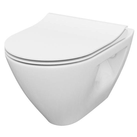 Miska WC podwieszana SET B291 MZ MILLE CLEAN ON deska duroplast slim