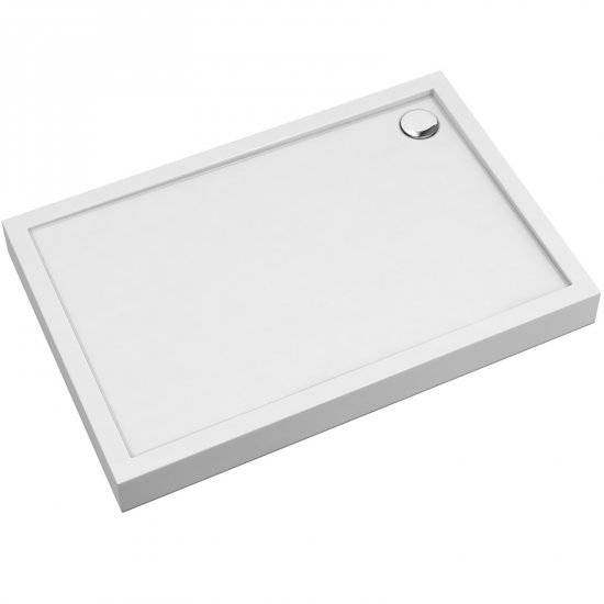 OMNIRES Brodzik prostokątny CAMDEN 100x90x12 biały połysk CAMDEN90-100-PBP