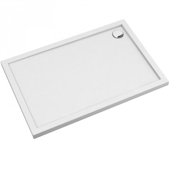 OMNIRES Brodzik prostokątny MERTON 140x70x4,5 biały połysk MERTON70-140-PBP