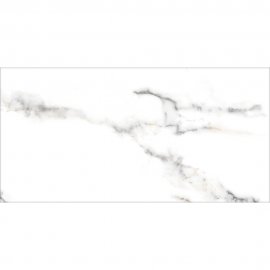 Gres szkliwiony CARRARA white polished 60x120 gat. I