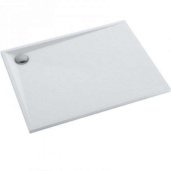 OMNIRES Brodzik prostokątny STONE 100x90x3 biały mat STONE90-100BM