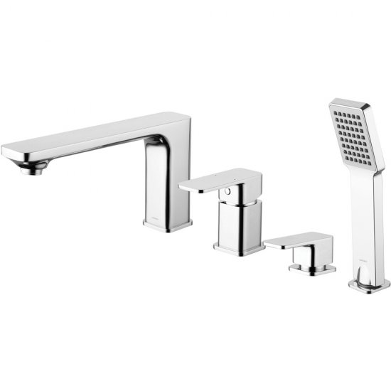 OMNIRES Bateria nawannowa APURE chrom połysk 4-otworowa AP2232CR