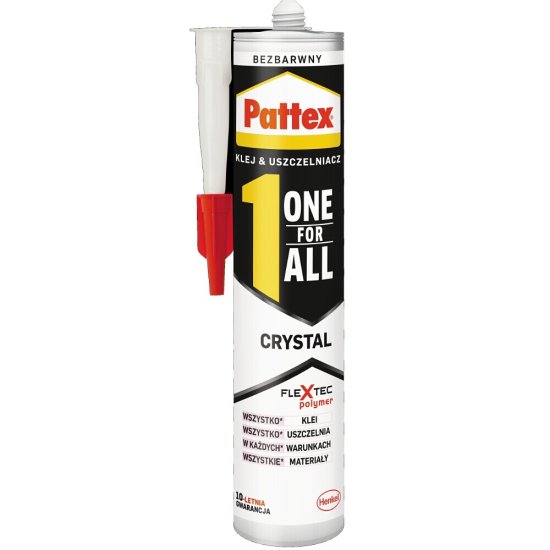 Klej, uszczelniacz uniwersalny PATTEX ONE FOR ALL Crystal 290g