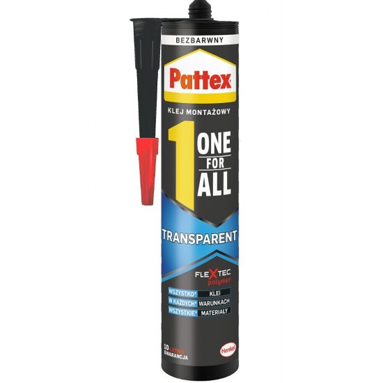 Klej uniwersalny PATTEX ONE FOR ALL Transparent 290g