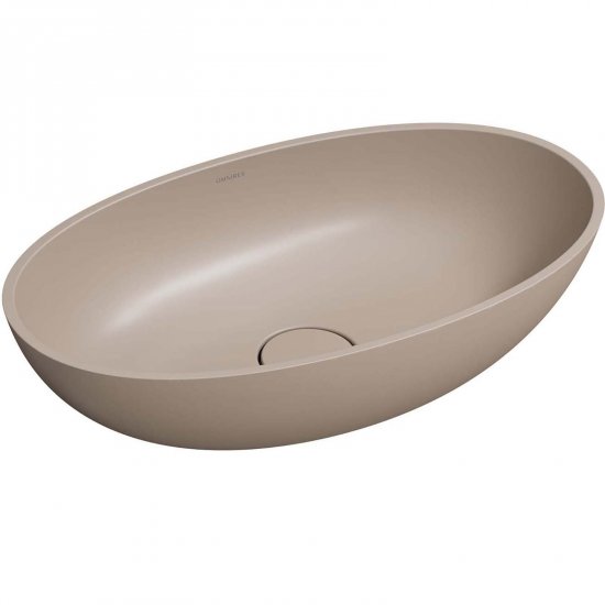 OMNIRES Umywalka nablatowa SHELL M+ dune beige mat 60x35 SHELLUNDB
