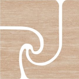 Gres szkliwiony narożnik ANCONA beige fala mat 9,6x9,6 gat. I
